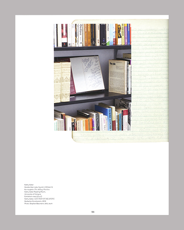 Kathy Acker Get Rid Of Meaning COPYRIGHT Bookshop Kathy Acker Get Rid Of Meaning COPYRIGHT Bookshop
