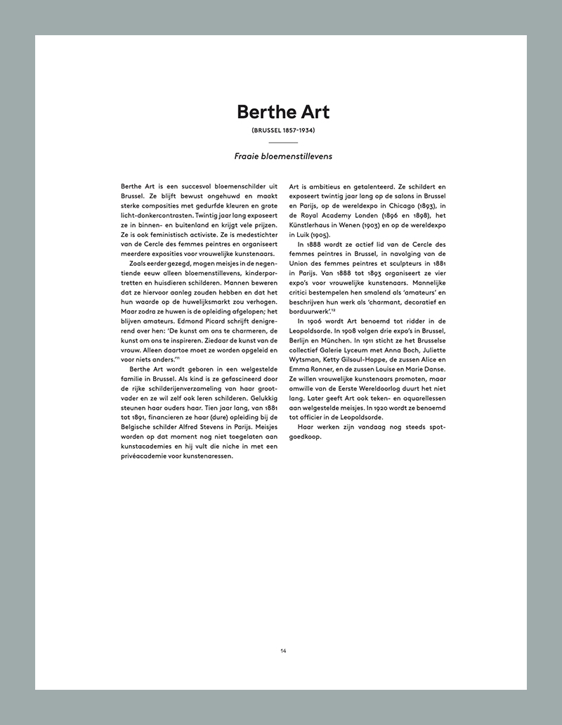 Wie is bang voor vrouwelijke kunstenaars? Belgische kunstenaressen van 1880 tot nu - Afbeelding 2