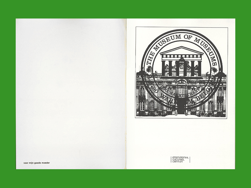 Johan Van Geluwe: The Museum of Museums (ICC 1981) - Afbeelding 2