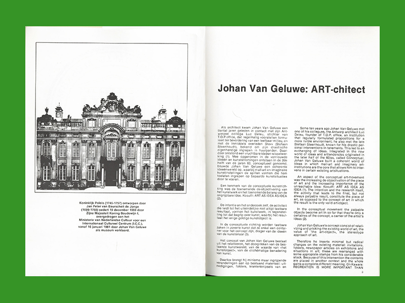 Johan Van Geluwe: The Museum of Museums (ICC 1981) - Afbeelding 3