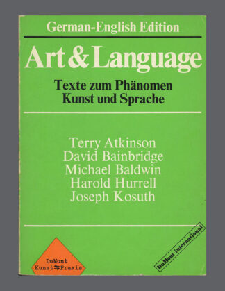 Art & Language: Texte zum Phänomen Kunst und Sprache (1972)