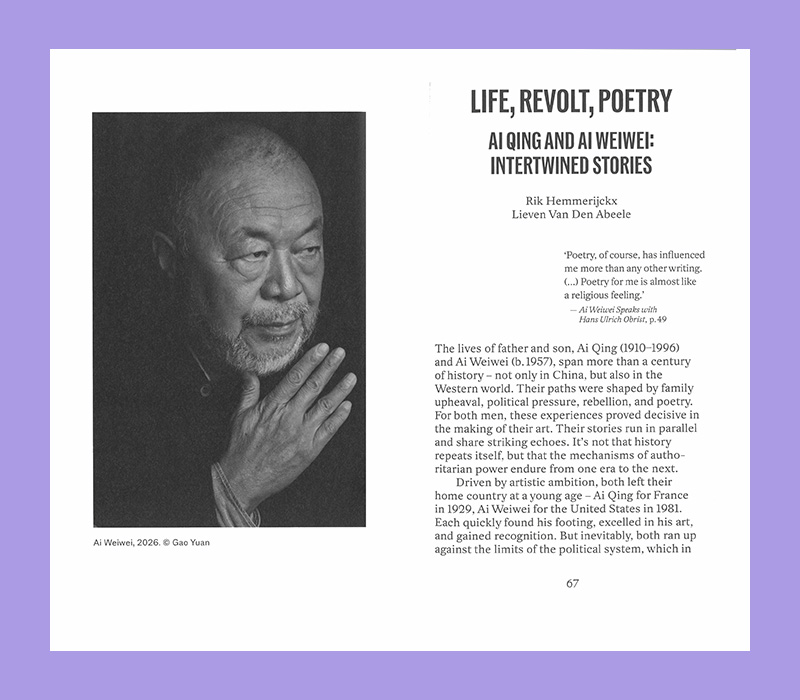 Ai Weiwei: Life, Revolt, Poetry. An Homage to Ai Qing & Emile Verhaeren - Afbeelding 4