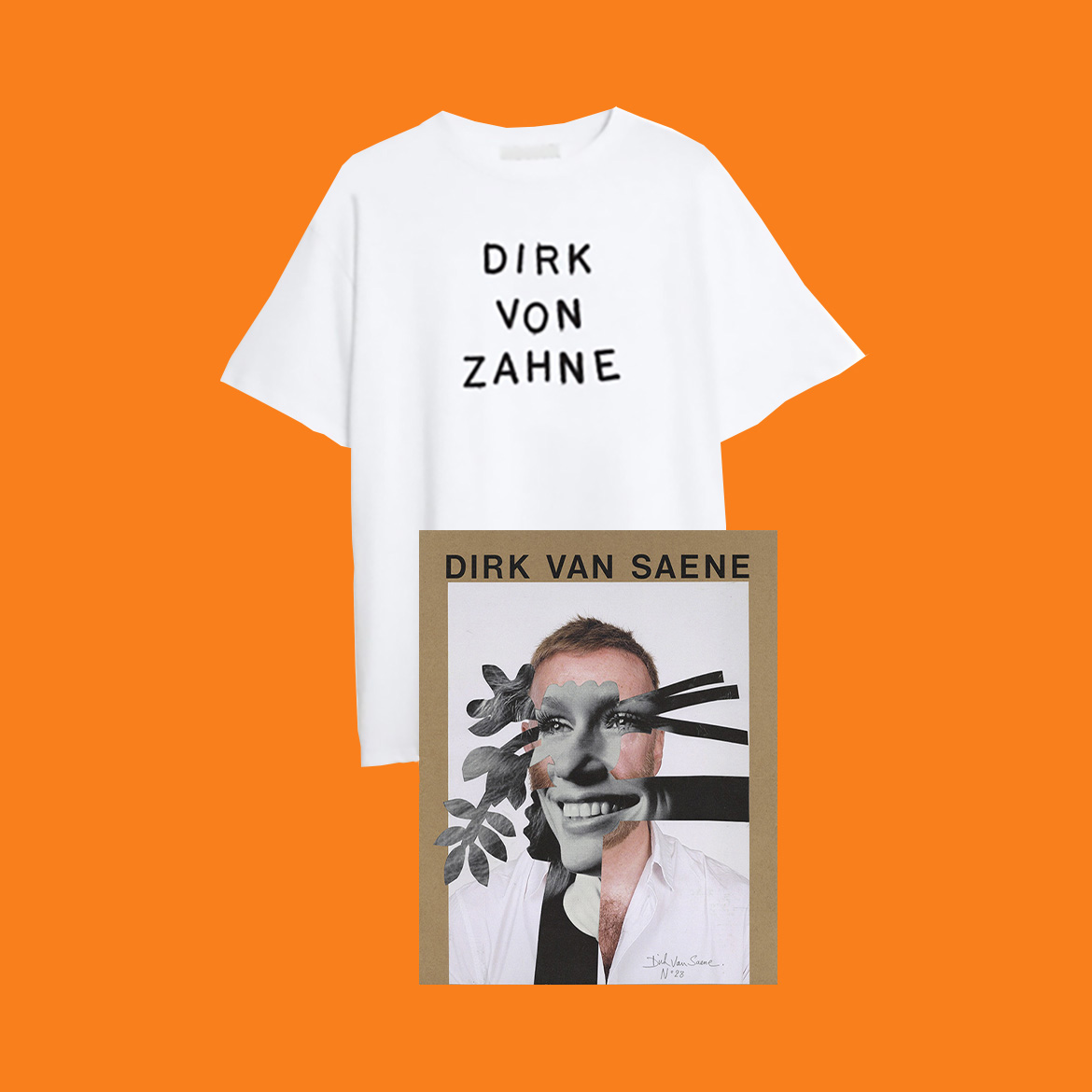 Dirk Van Saene: Limited Edition Book with Collage on Cover + T-Shirt (50 copies)
